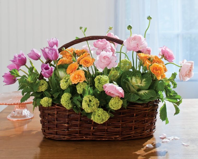 floral arrangement easter basket