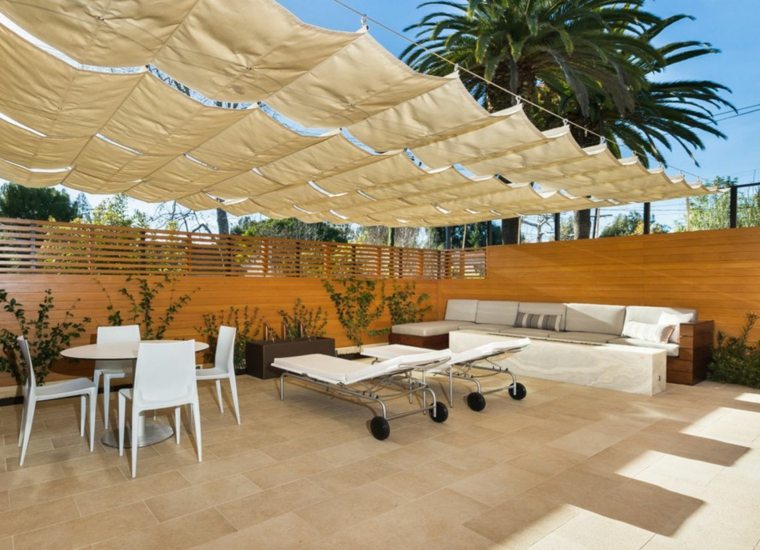 awnings outdoor terrace veiling shading