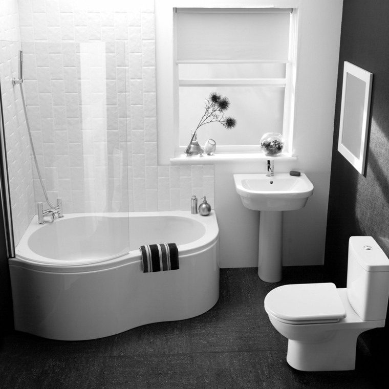 bath tub ideas'angle petits espaces