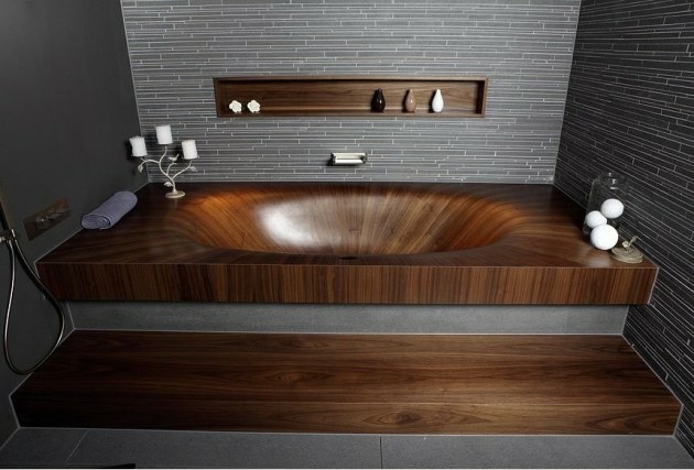 Laguna design wooden bathtub