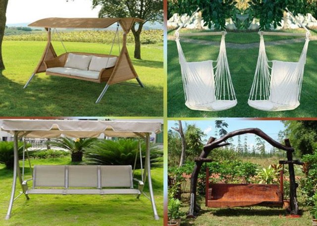 garden swing wood ideas