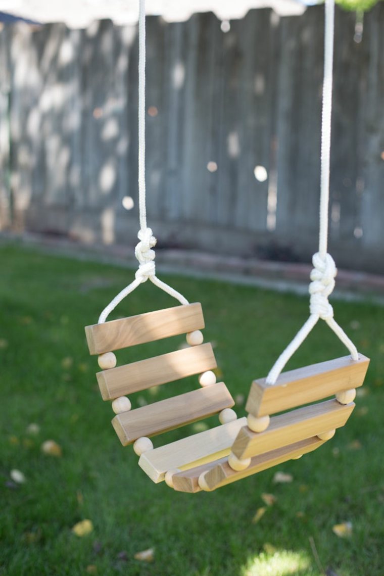 idea manufacture swing wood child garden playground