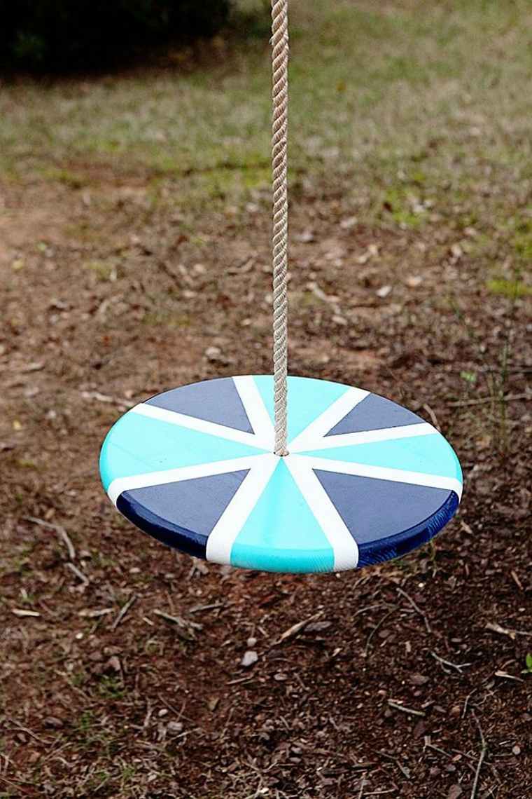 idea brico child swing wood garden playground