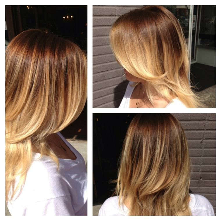 sweeping shadow blonde hair back two profiles