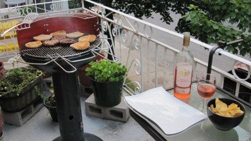 practical barbecue balcony