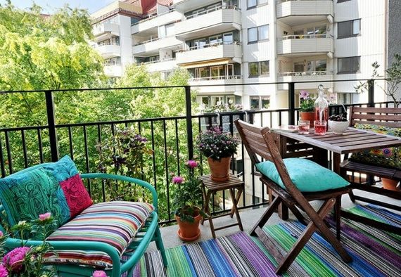 balcony deco bright colors