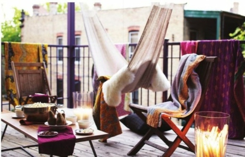 balcony deco style bohemian chic