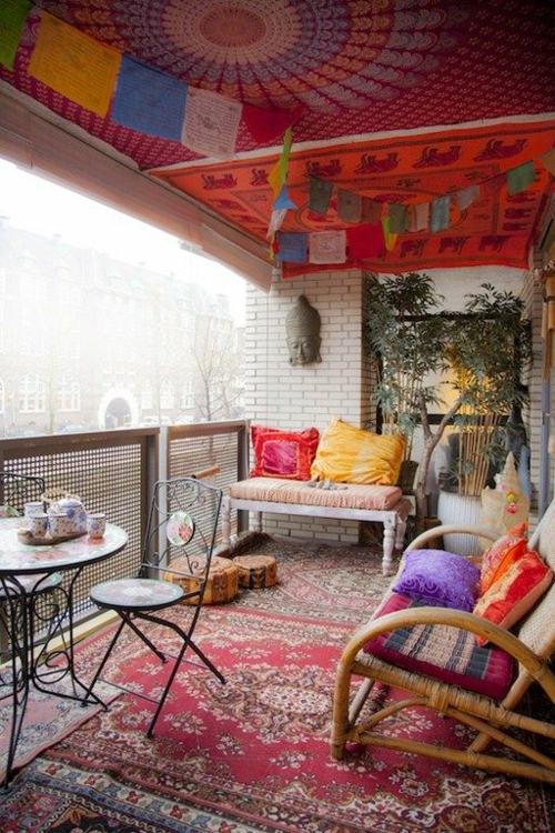 balcony deco moroccan style