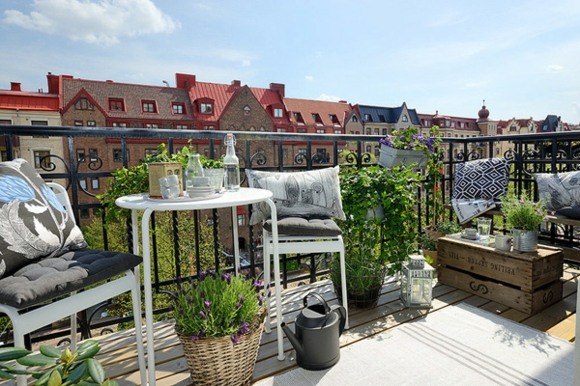 Scandinavian style balcony