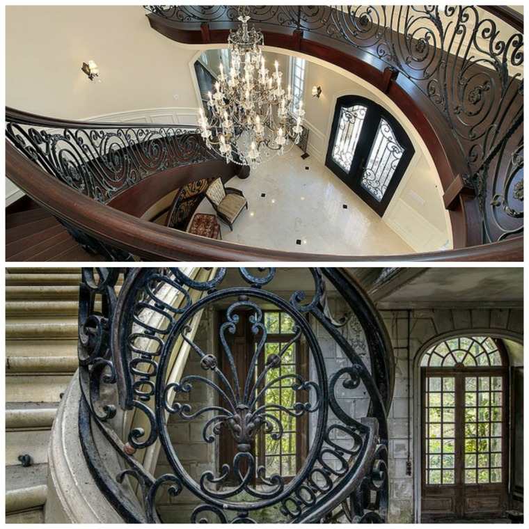 railing staircase luxurious classic arabesque