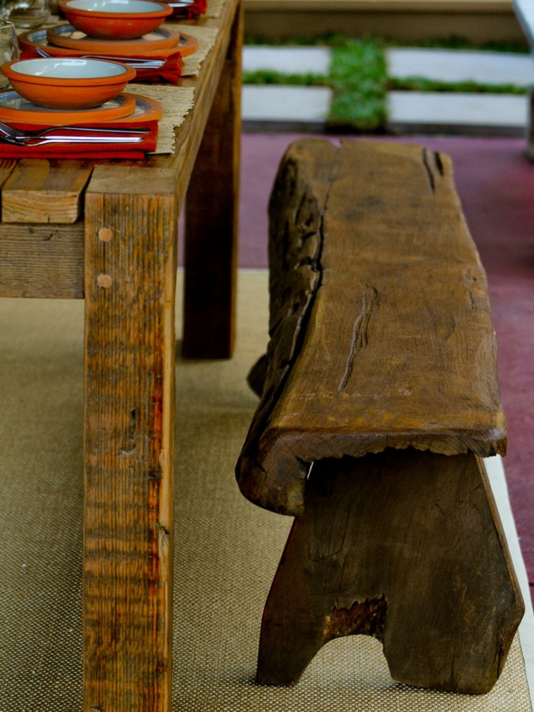 furniture bench dining area terrace