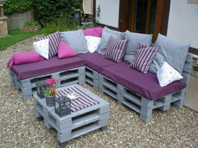 modern garden furniture design garden sofa bench wood pallets super practical trend