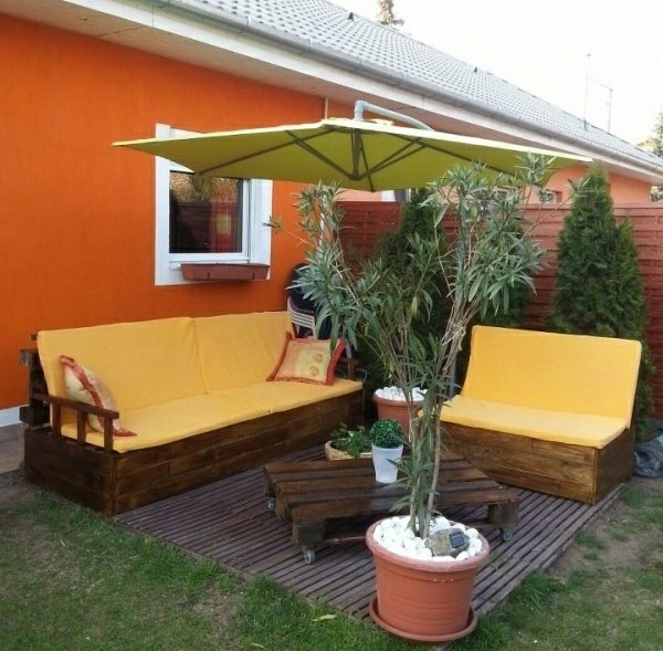 pallet furniture outdoor furniture pallets plant cushions parasol