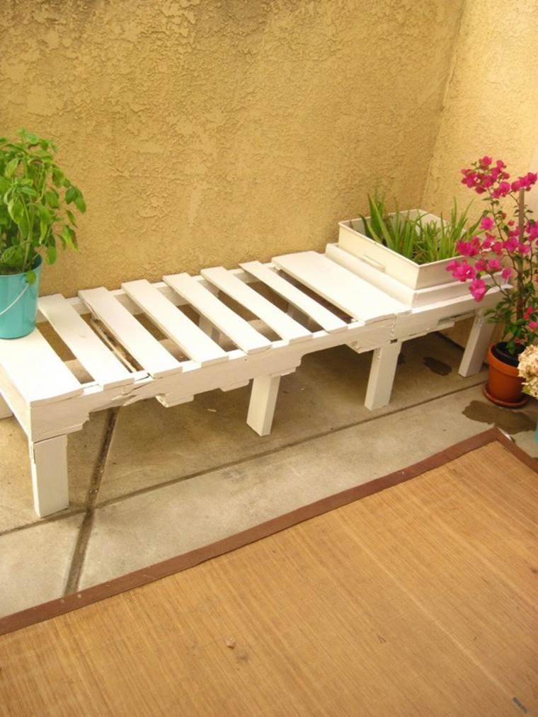 bench garden diy wood pallets idea decor