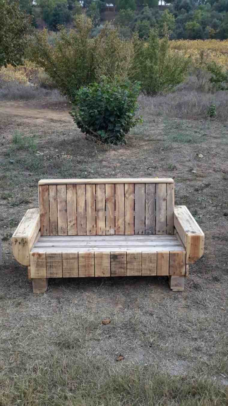 garden bench pallet wood idea recycle