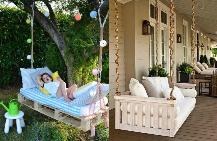 bench pallet garden furniture suspension idea furniture trend