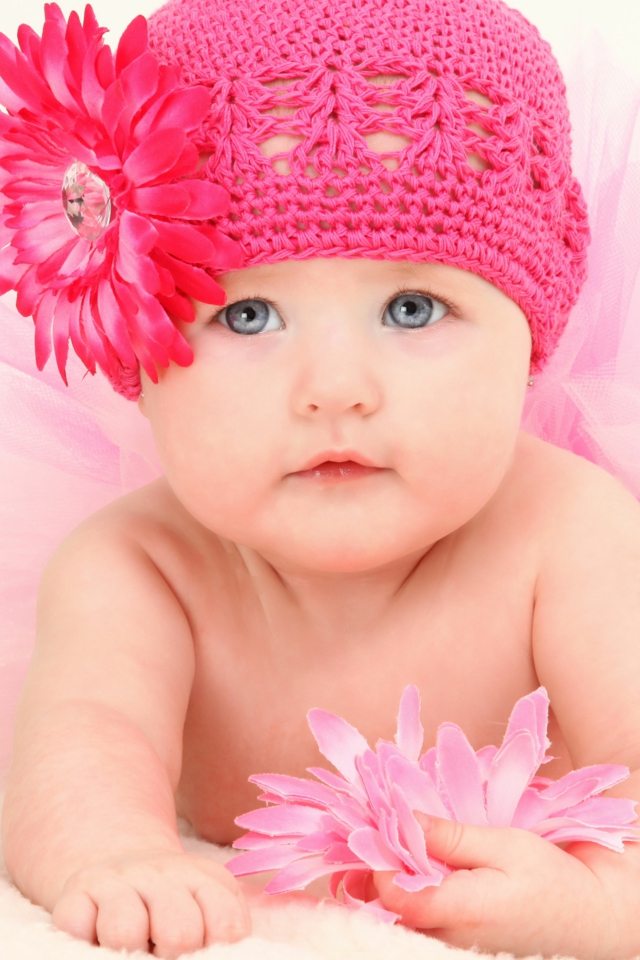 pink baby headband