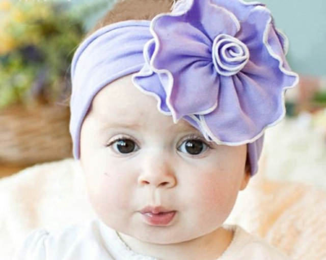 baby girl flower headband