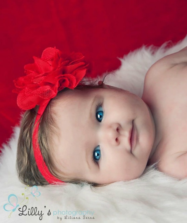 headband red hair girl