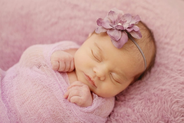 purple girl headband