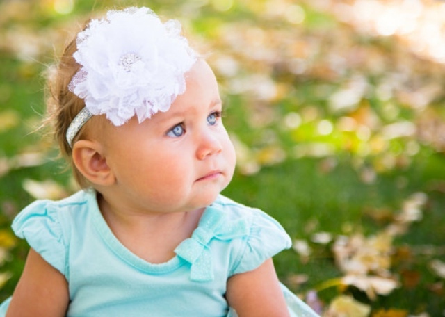 flower headband girl rhinestone