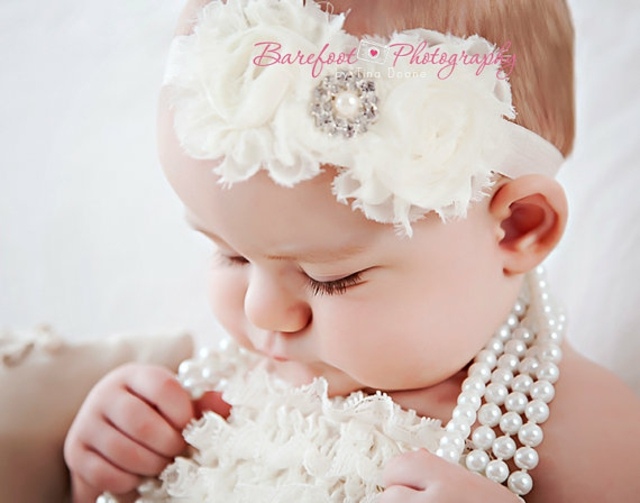 headband little girl beads