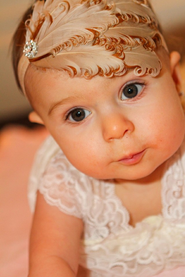 retro headband baby girl