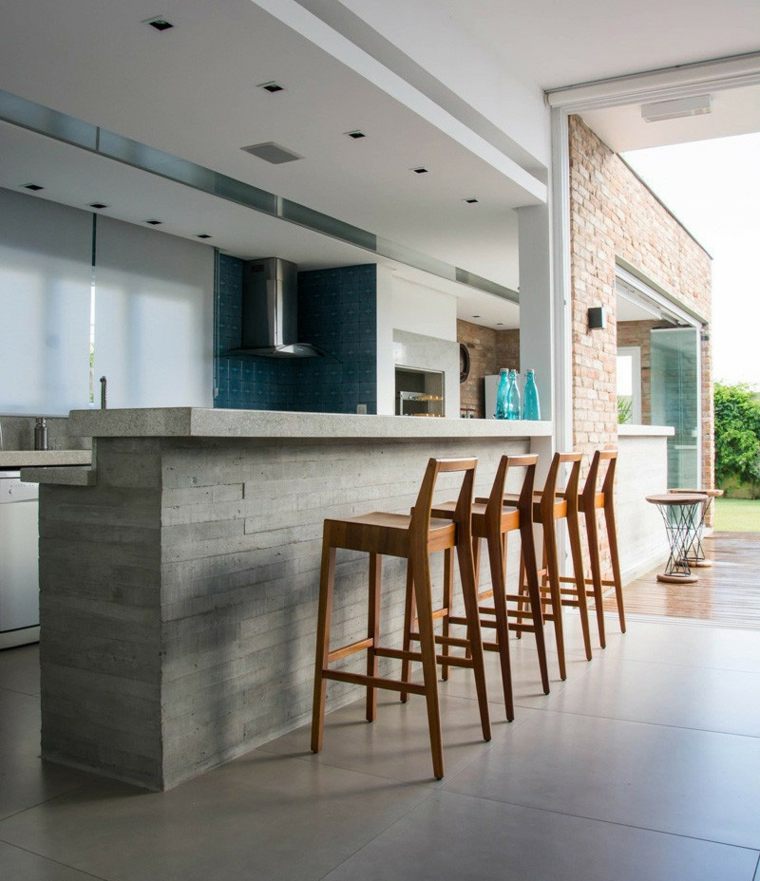 how to make concrete polished kitchen deco