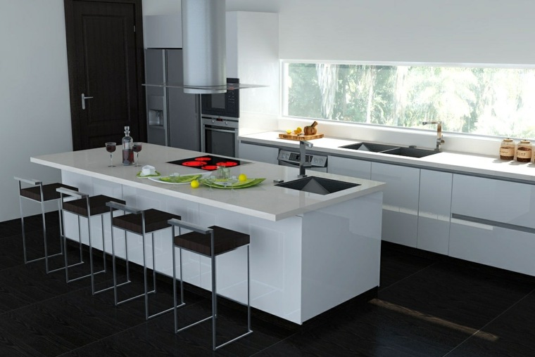 design lacquer kitchen bar