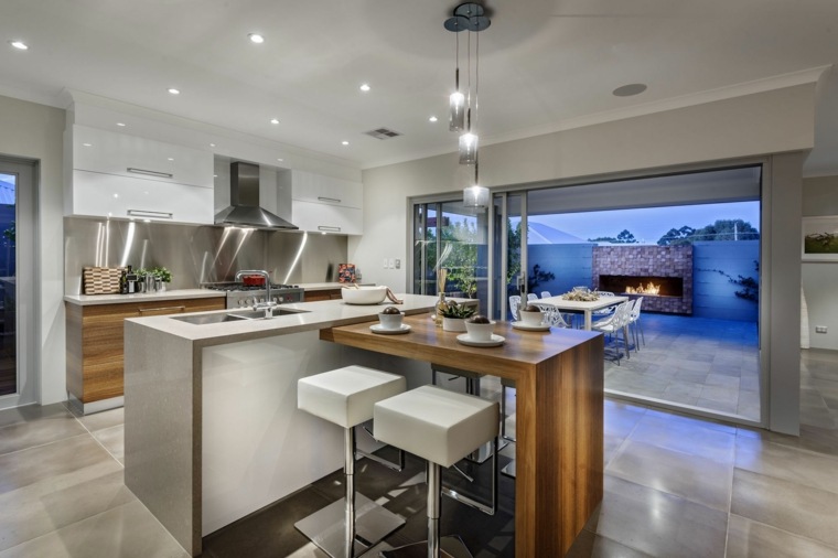 modern small kitchen bar