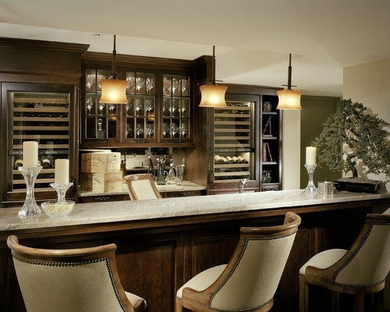 deco wood wine bar