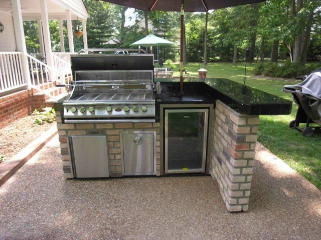 barbecue design outdoor kitchen