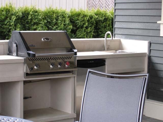 built-in fixed grill outdoor cooker