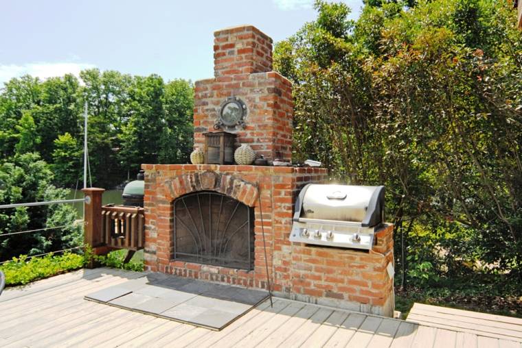 barbecue fixed garden fireplace