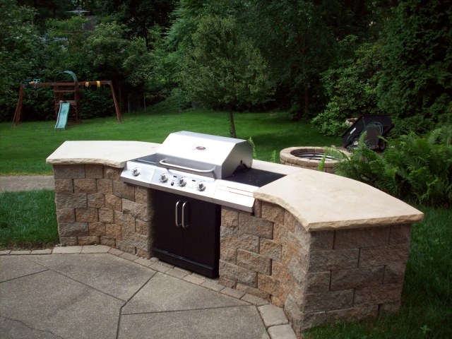 BBQ-fixed-stone Sandstone-work plan