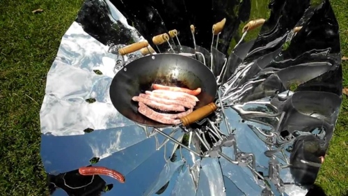 modern solar barbecue