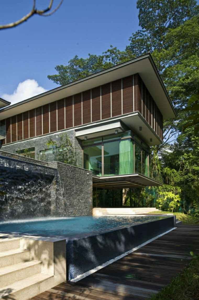 garden pond outdoor modern design