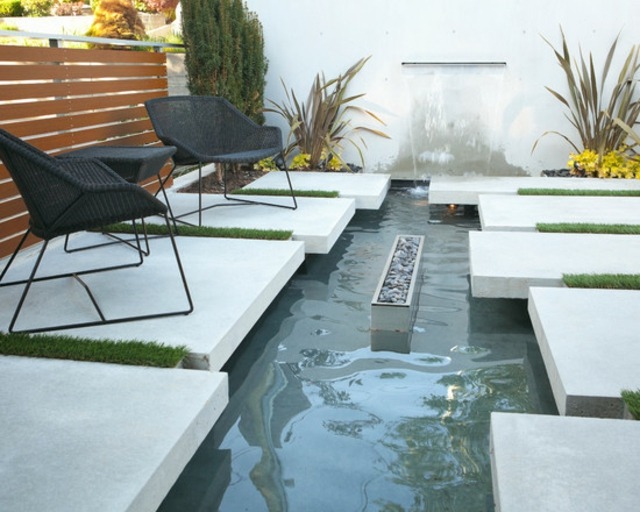 pool d'eau contemporain design