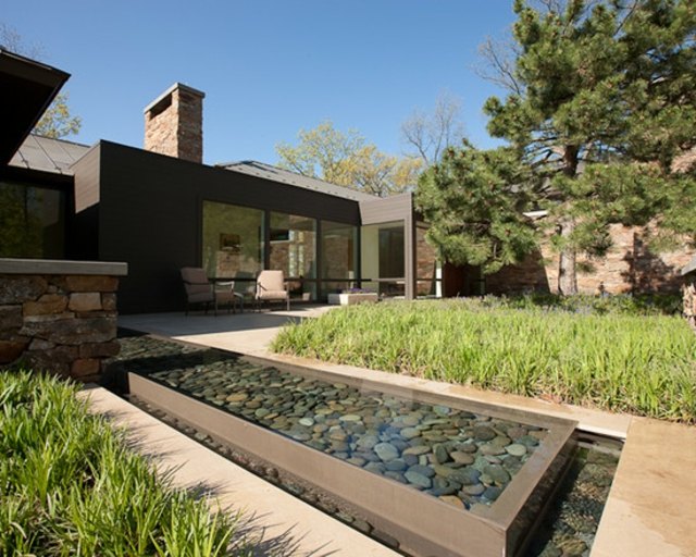 water basin deco stones