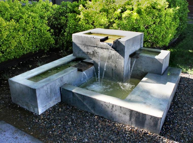 waterfall basin idea landscaping fountain stone