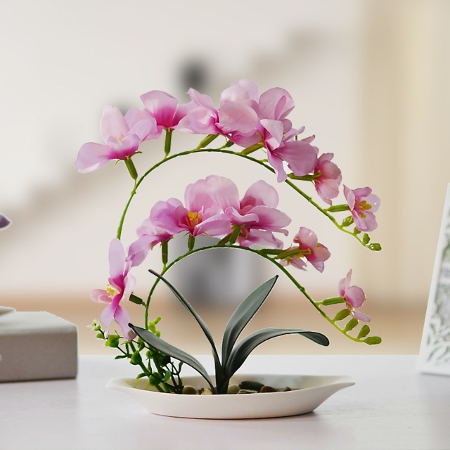floral decoration original idea orchid plant