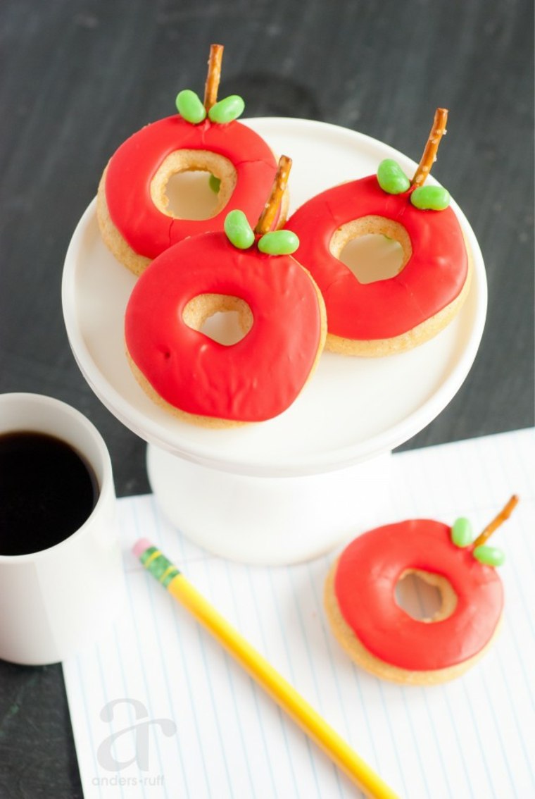 äpple donut deco bord ursprungliga idéen