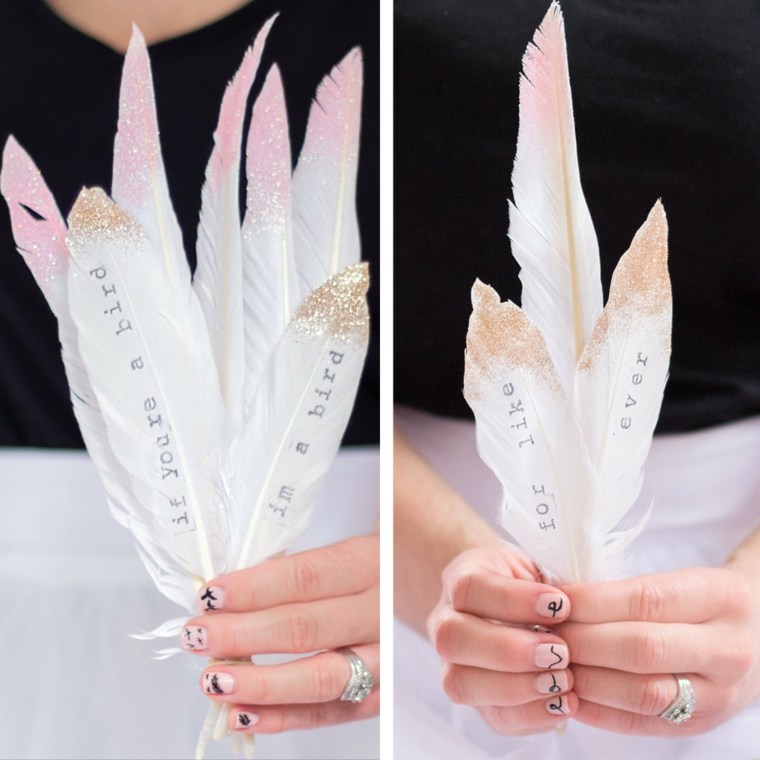 st valentin feather home deco