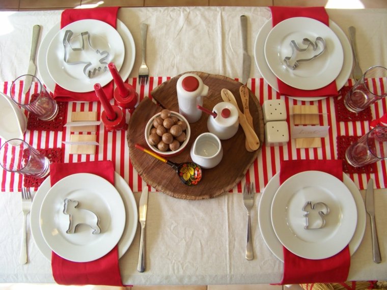 deco table pictures Christmas white