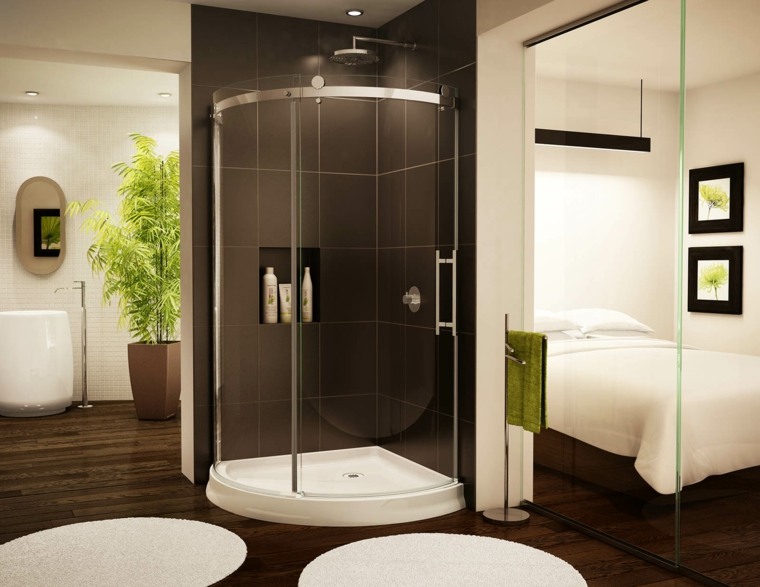 beautiful bathroom deco modern brown