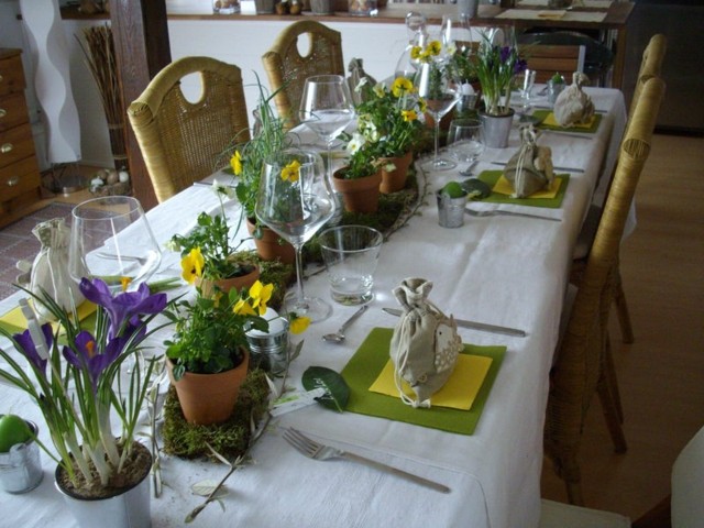 beautiful nature decoration table