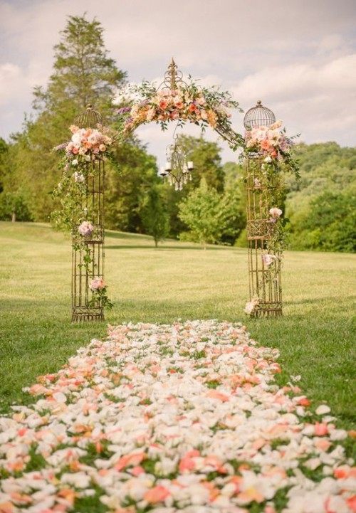 beautiful view beautiful wedding arch