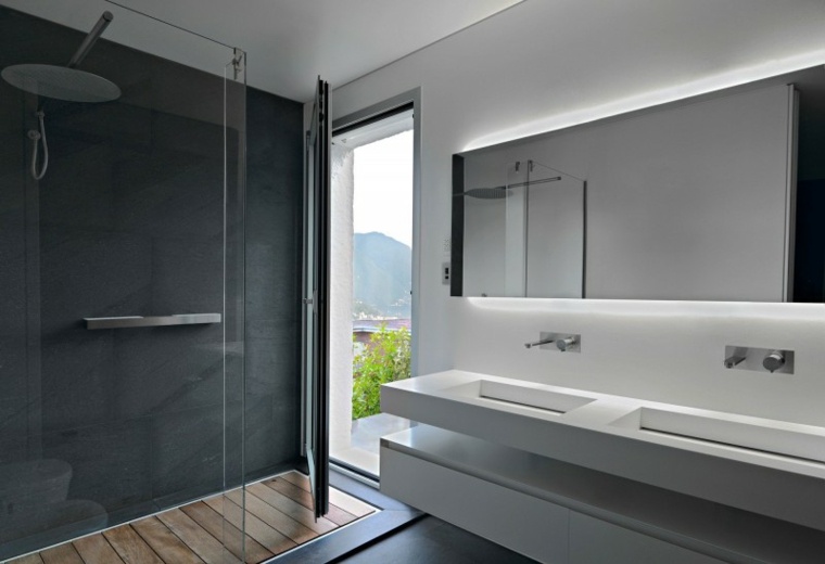 bathroom in concrete wax design cabin modern italian shower