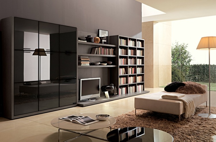 elegant design bookcase laquered