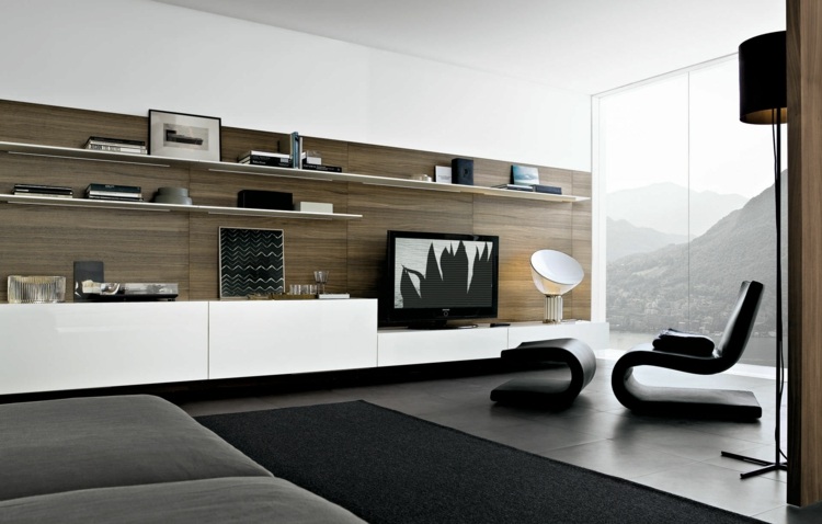 modern design living room library